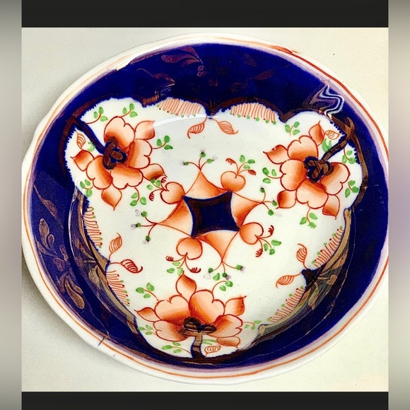 Eary 19th Century Gaudy Welsh Pink Lustre Double Square Pattern Cup & Saucer - Picture 8 of 10